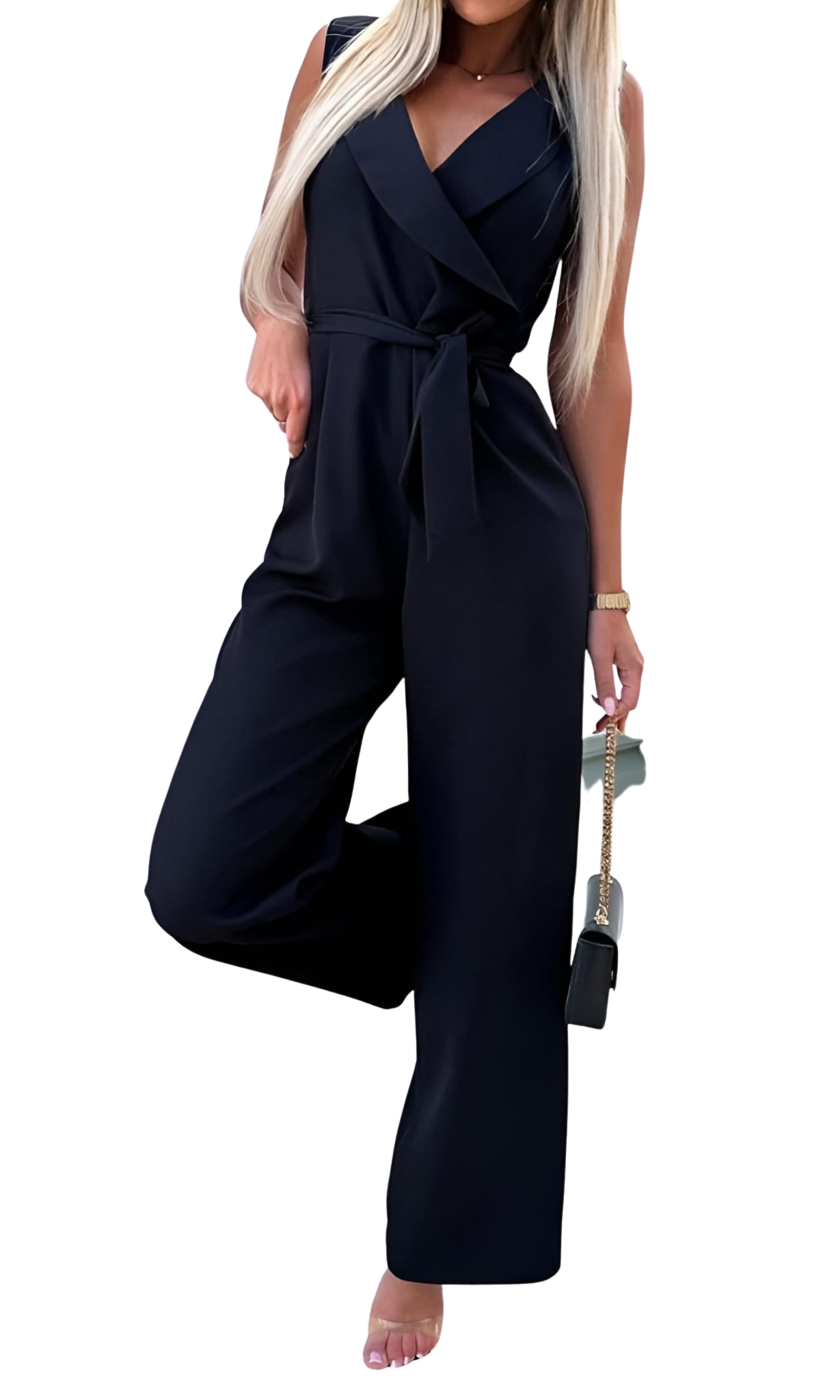 Women's Suit Giromanica Collection Neck V Belt Trousers Palace Elegant – LE  STYLE DE PARIS