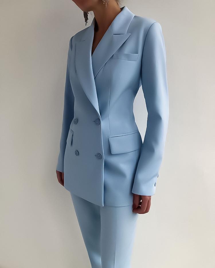 Elegante terno feminino jaqueta blazer calça Zampa Spacco – LE STYLE DE  PARIS